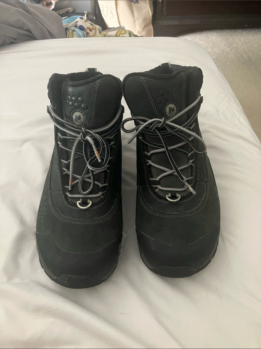 Merrell Black and Gray Women's Winter hiking boots waterproof